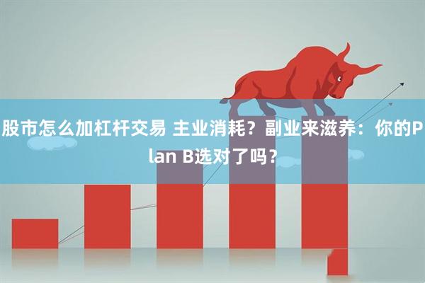 股市怎么加杠杆交易 主业消耗？副业来滋养：你的Plan B选对了吗？
